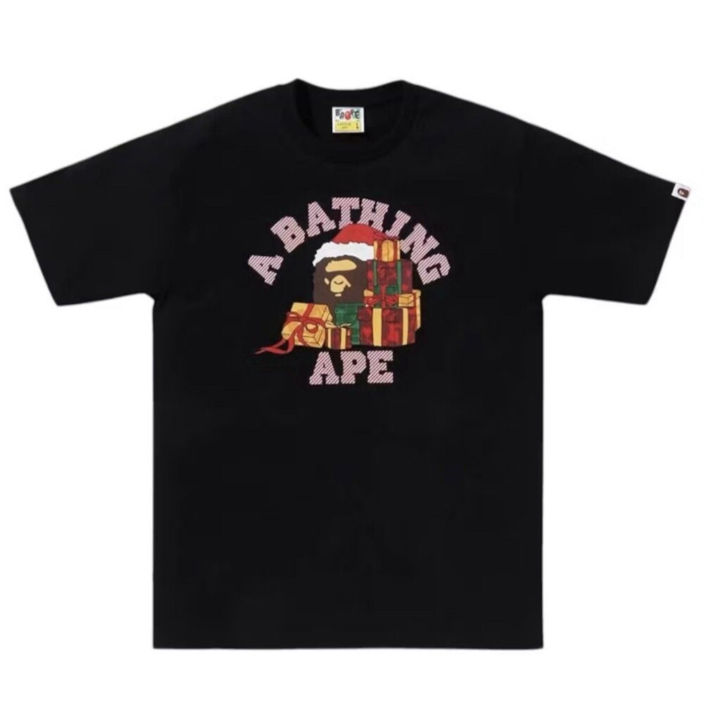 Bape Present Box College Tee Black Tshirt XL